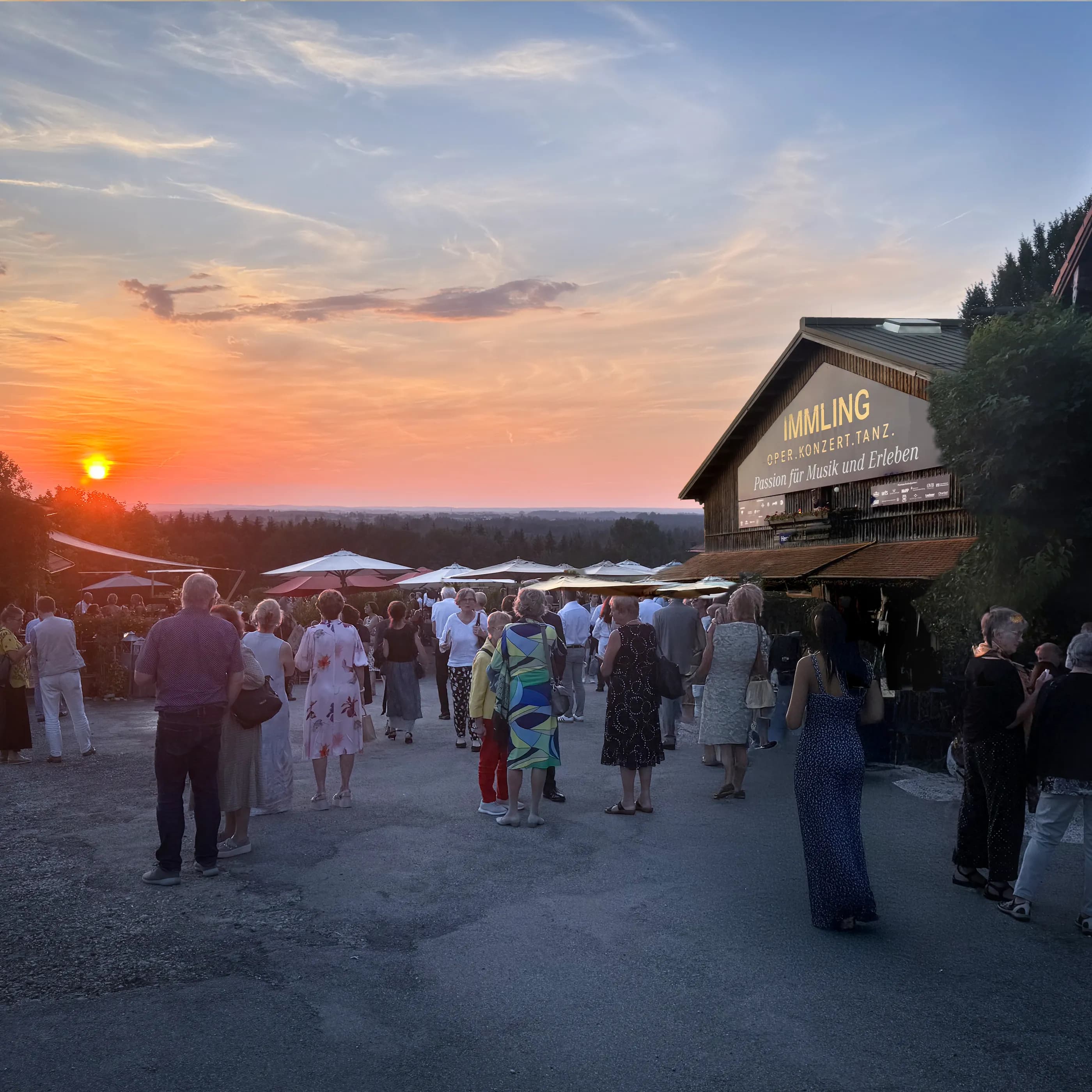 Sonnenuntergang über Immling